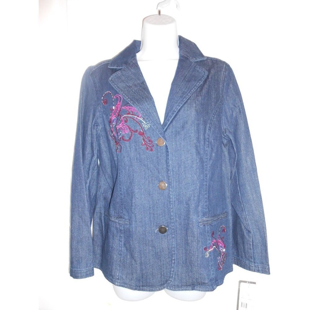City Blues by Koret Women's Jean Jacket/Blazer Size PS